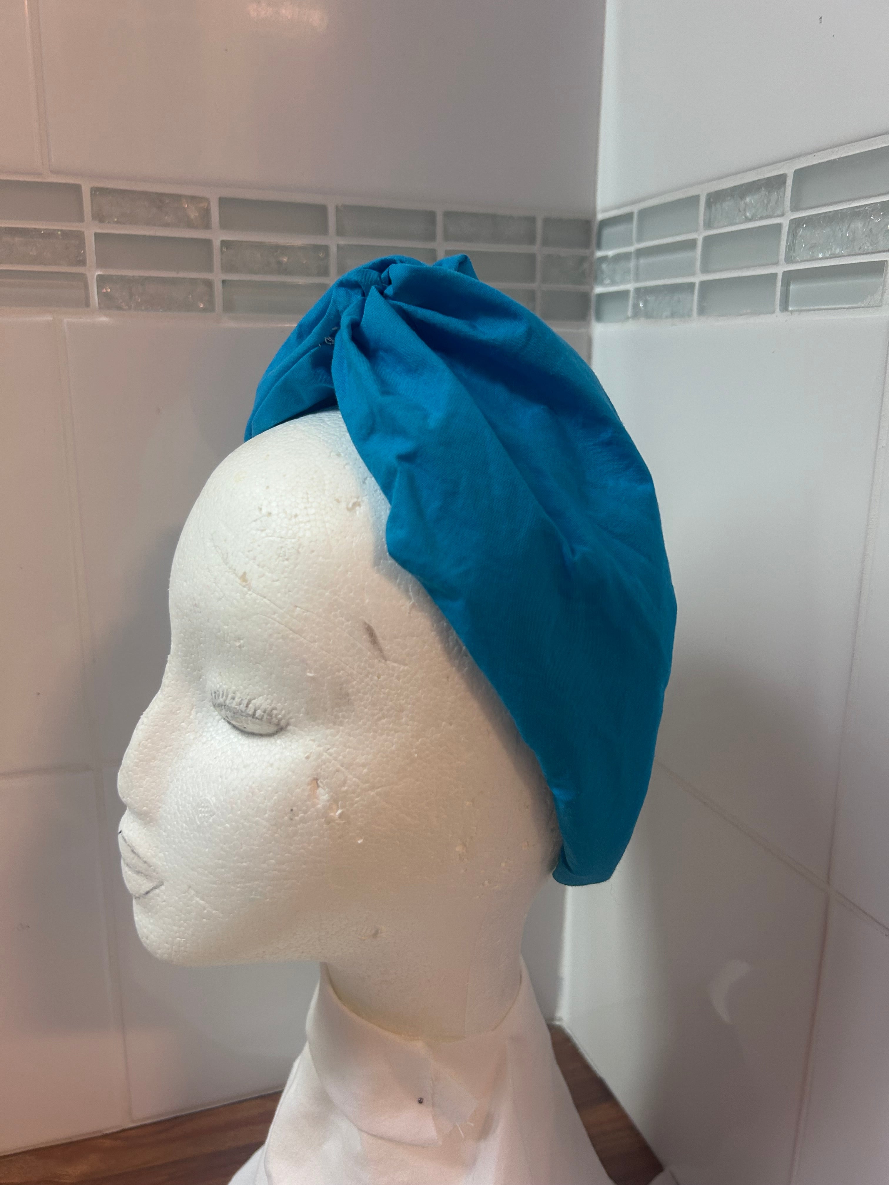 Turban Headband Azure Blue