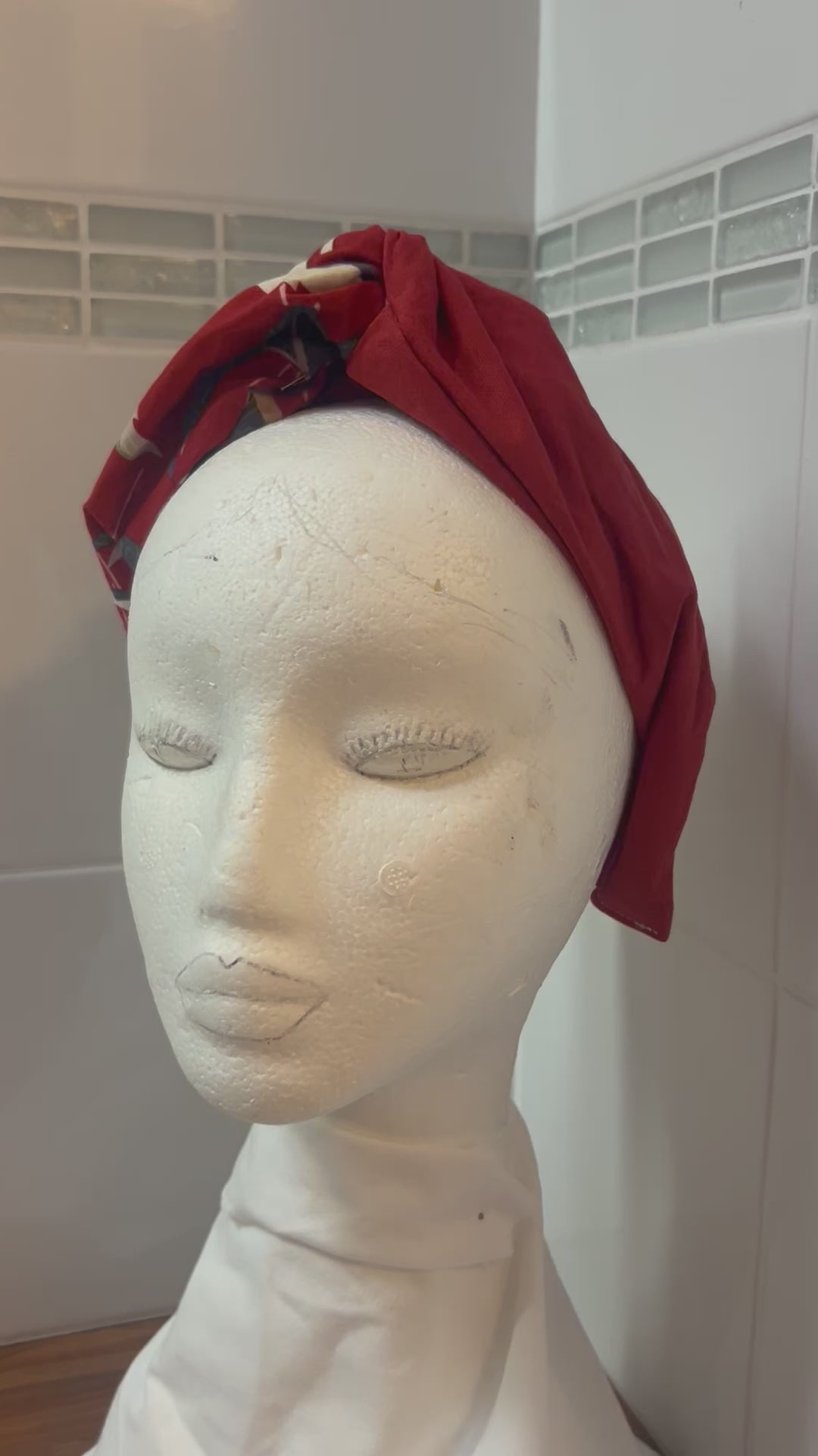 Turban Headband peace Crane 🪽 🤎🤍