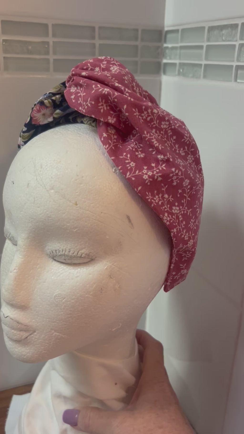 Turban Headband patchwork 🩷💚